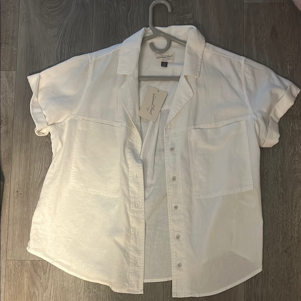 Goodfellow & Co White Casual Button Down Shirt